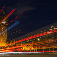 Buy canvas prints of Traffic trails through Parliament Square by Jason Wells