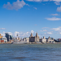 Buy canvas prints of World Voyager cruise ship on the Liverpool waterfront by Jason Wells