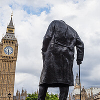 Buy canvas prints of Sir Winston Churchill Statue by Jason Wells