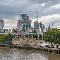 Buy canvas prints of Square Mile behind the Tower of London by Jason Wells