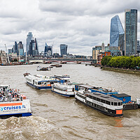 Buy canvas prints of Passenger craft on the River Thames by Jason Wells