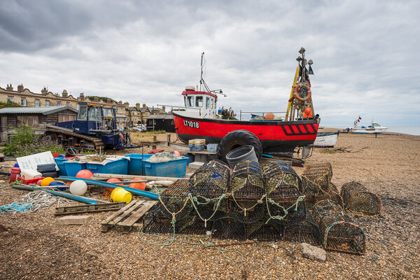 Colourful fishing gear on Aldeburgh Beach Picture Board by Jason Wells
