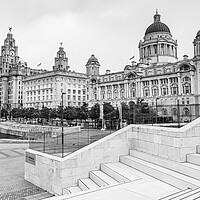 Buy canvas prints of Modern steps down to the Three Graces by Jason Wells