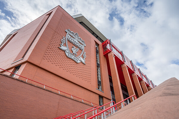 Looking up at the Main Stand at Anfield Picture Board by Jason Wells
