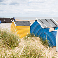 Buy canvas prints of Southwold beach huts by Jason Wells