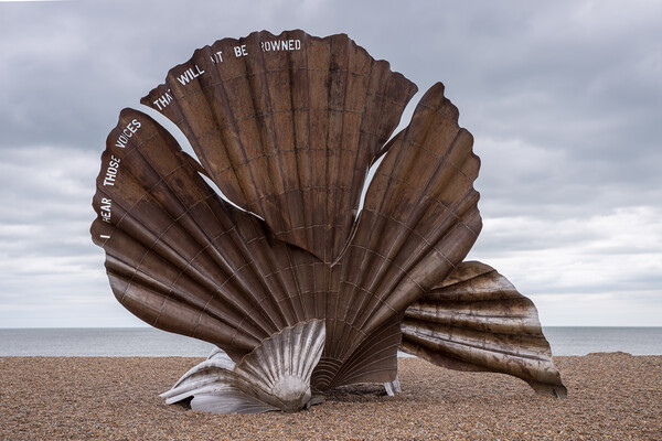 The Scallop sculpture Picture Board by Jason Wells