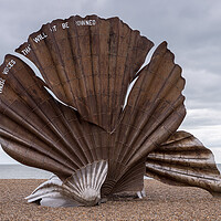 Buy canvas prints of The Scallop sculpture by Jason Wells