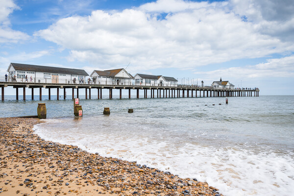 Southwold Pier juts out into the sea Picture Board by Jason Wells
