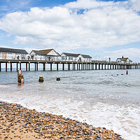 Buy canvas prints of Southwold Pier juts out into the sea by Jason Wells