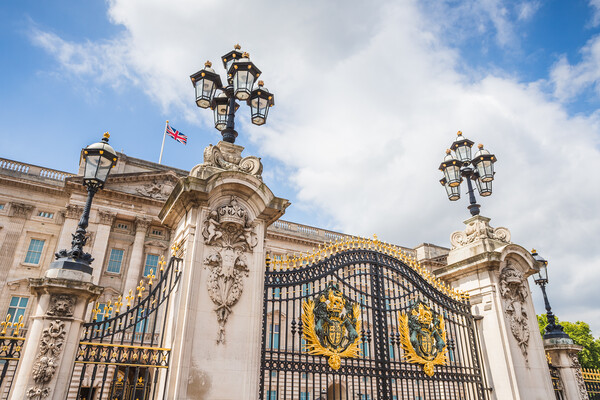 Gates of Buckingham Palace Picture Board by Jason Wells