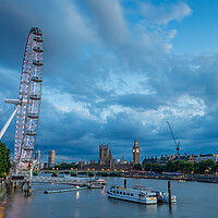 Buy canvas prints of Twilight over the London Eye by Jason Wells