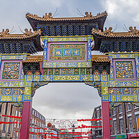 Buy canvas prints of Paifang at Chinatown in Liverpool by Jason Wells