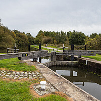 Buy canvas prints of Appleby Bridge canal lock by Jason Wells