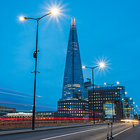 Buy canvas prints of Traffic trails over London Bridge by Jason Wells