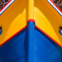 Buy canvas prints of Gorgeous Luzzu boat by Jason Wells