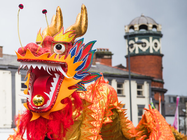 Chinese Dragon close up Picture Board by Jason Wells