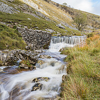 Buy canvas prints of Water rushing over a cascade on Bucken Beck by Jason Wells