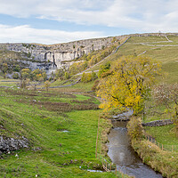 Buy canvas prints of Looking down Malham Beck by Jason Wells