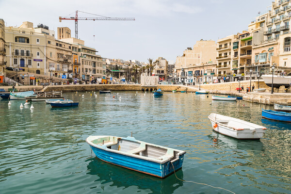 Spinola Bay cityscape Picture Board by Jason Wells