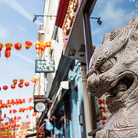 Buy canvas prints of Lion in London Chinatown by Jason Wells
