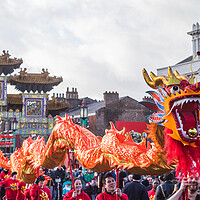 Buy canvas prints of Dragon Dance Year of the Tiger by Jason Wells