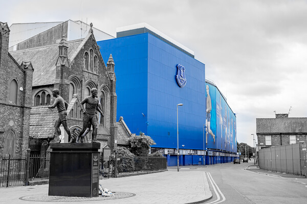Holy Trinity statue by Goodison Park Picture Board by Jason Wells
