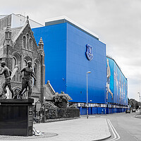 Buy canvas prints of Holy Trinity statue by Goodison Park by Jason Wells