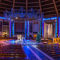 Buy canvas prints of Liverpool Metropolitan Cathedral at Christmas by Jason Wells