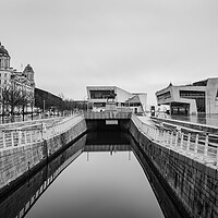 Buy canvas prints of Canal along the Liverpool waterfront by Jason Wells