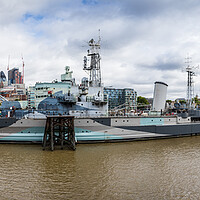 Buy canvas prints of HMS Belfast panorama by Jason Wells