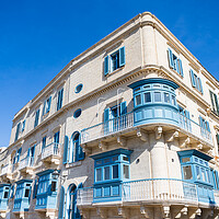 Buy canvas prints of Blue balconies in Malta by Jason Wells