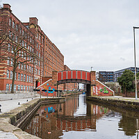 Buy canvas prints of Kitty Footbridge over Rochdale canal by Jason Wells