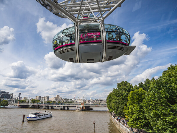 Going up on the London Eye Picture Board by Jason Wells