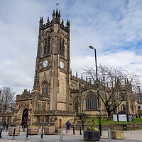 Buy canvas prints of Manchester cathedral in HDR by Jason Wells