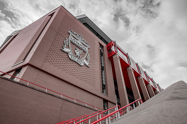 Looking up at the Main Stand at Anfield Picture Board by Jason Wells