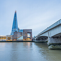 Buy canvas prints of London Bridge leads towards The Shard by Jason Wells
