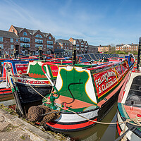 Buy canvas prints of Colours of the Ellesmere Port Easter boat gatherin by Jason Wells