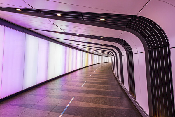 Ethereal Illumination at Kings Cross Light Tunnel Picture Board by Jason Wells