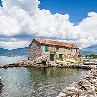 Buy canvas prints of The Fishermans House in Bjelila by Jason Wells