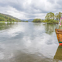 Buy canvas prints of Queen of the lake moored at Far Sawrey by Jason Wells