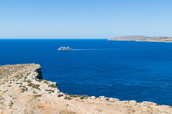 Cross-Channel Journey: Gozo-Malta Car Ferry Picture Board by Jason Wells