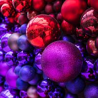 Buy canvas prints of Close up of a bauble wall by Jason Wells