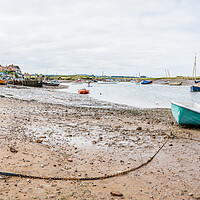 Buy canvas prints of Burnham Overy Staithe boat panorama by Jason Wells