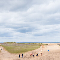 Buy canvas prints of Holiday makers at Holkham by Jason Wells