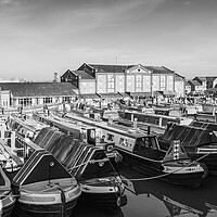 Buy canvas prints of Easter Gathering of narrow boats at Ellesmere Port by Jason Wells