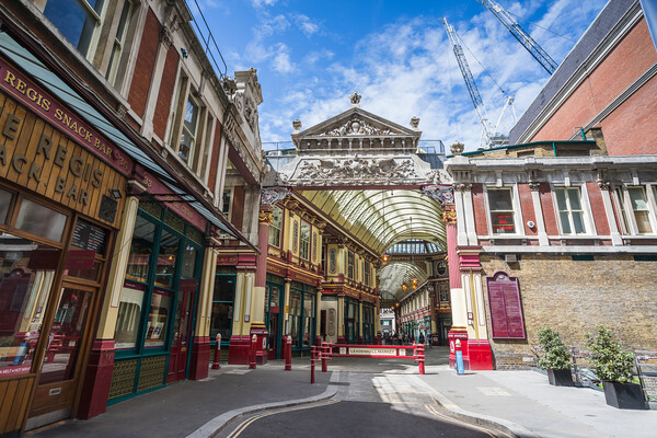 Leadenhall Market entrance Picture Board by Jason Wells