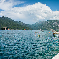 Buy canvas prints of Perast and islands panorama by Jason Wells