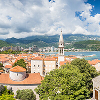 Buy canvas prints of Budva Old Town panorama by Jason Wells