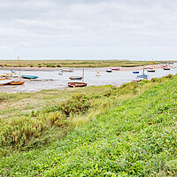 Buy canvas prints of Norfolk costal path at Burnham Overy Staithe by Jason Wells