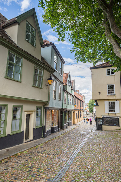 Colours of Elm Hill in Norwich Picture Board by Jason Wells